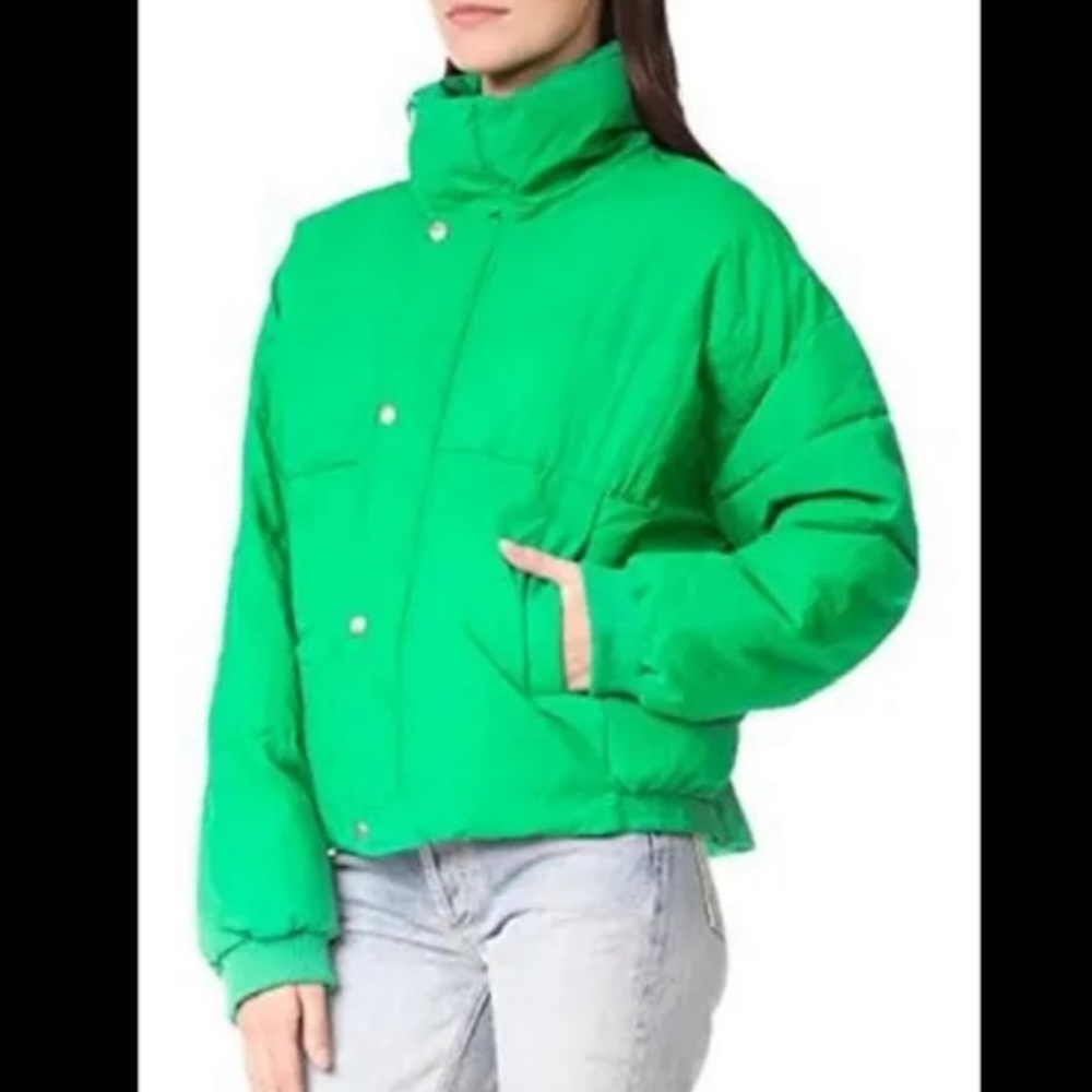 FreePeople Green Puffer size M